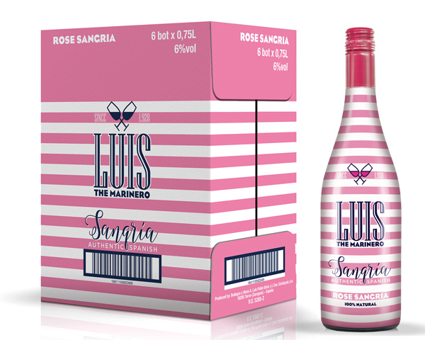 Packaging Luis “The Marinero”, Zaragoza, rose Sangría 